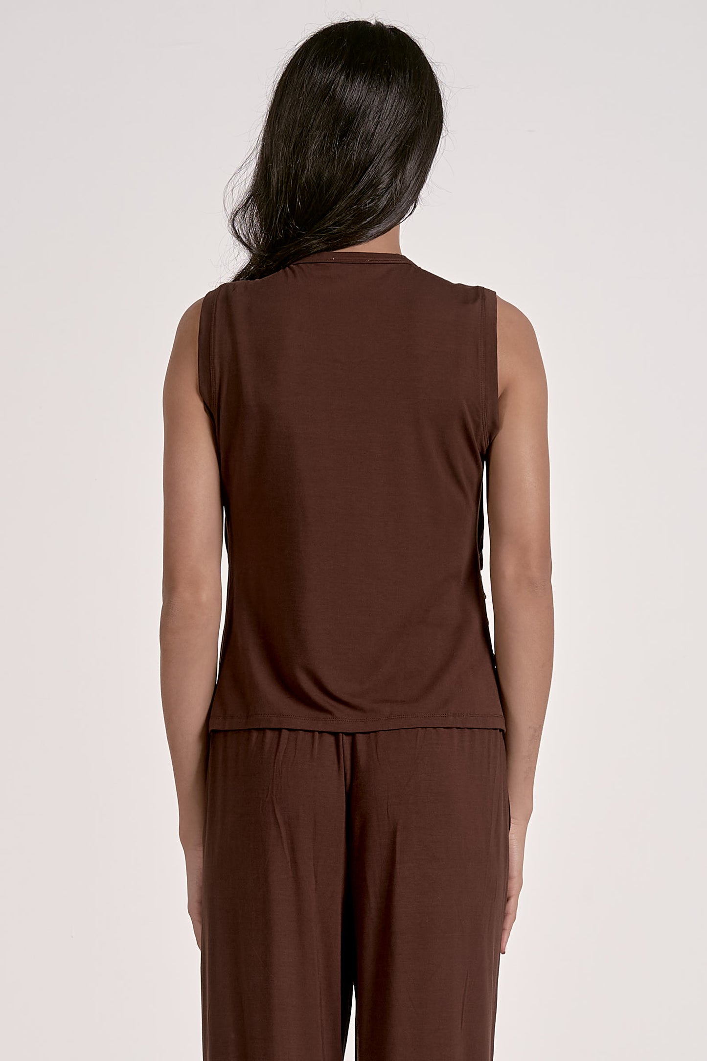 Cocoa Draped Tank