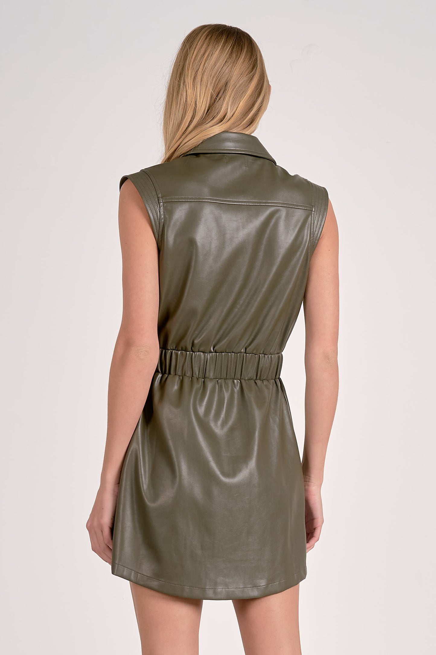 Pine Leather Dress