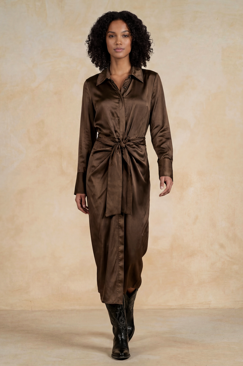 Alessia Satin Maxi