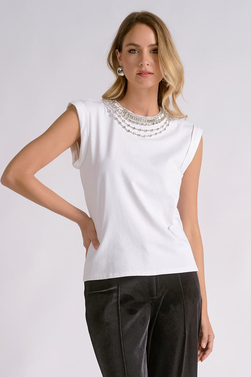 Barker Bejeweled Tee