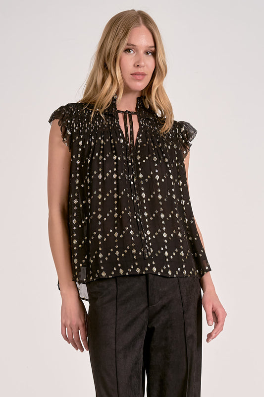 Chantel Metallic Blouse