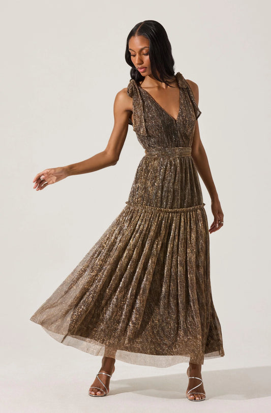 Desma Metallic Dress