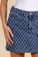 Diamond Denim Skirt