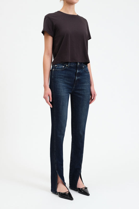 Downtown Split Hem Jeans