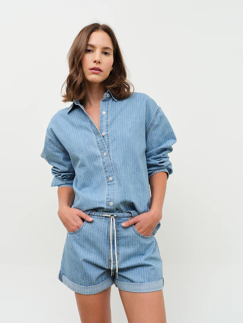 Haven Striped Button