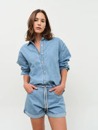 Haven Striped Button