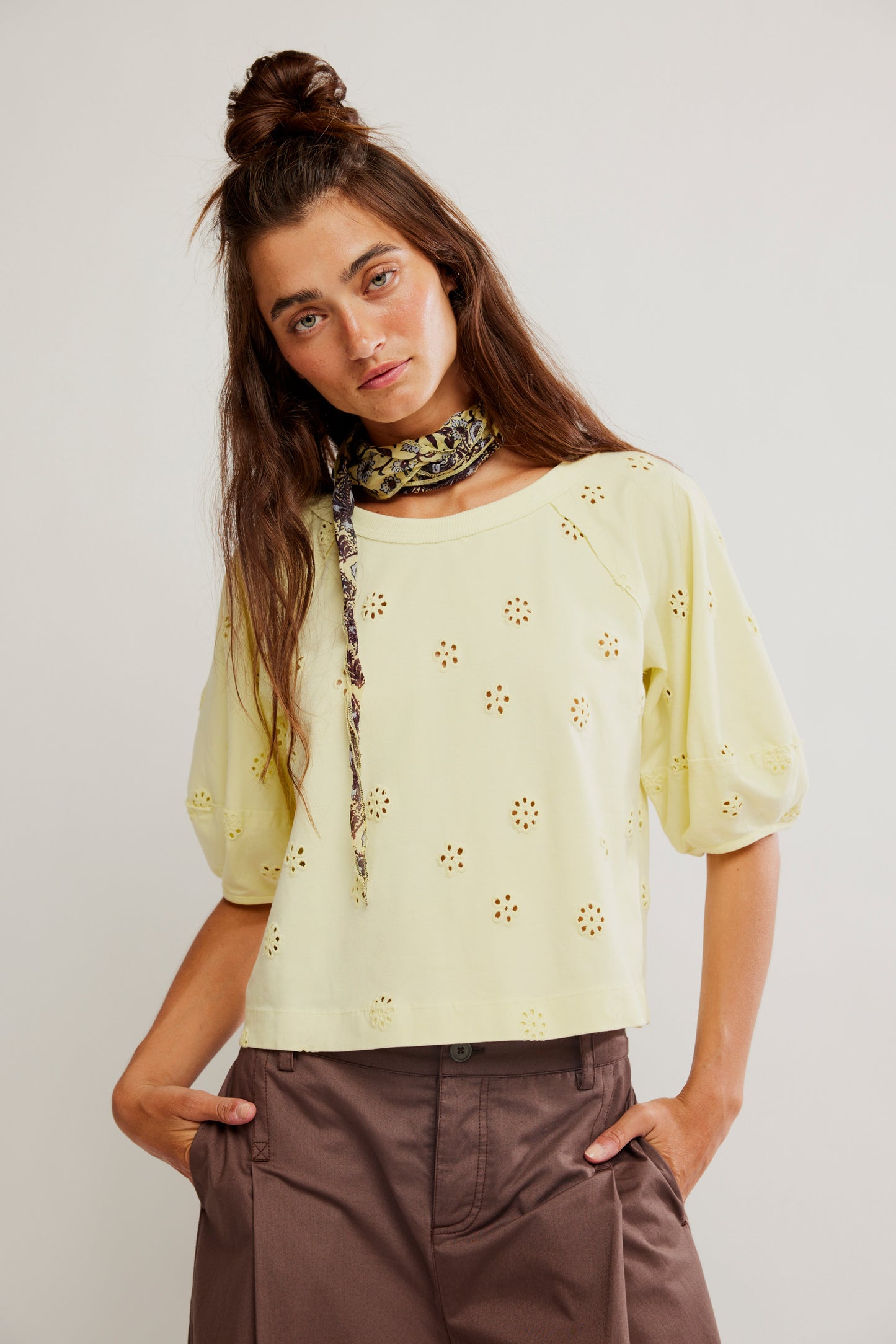 Jessie Eyelet Tee