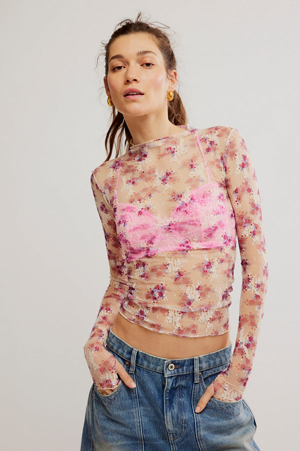 Printed Lady Lux Top