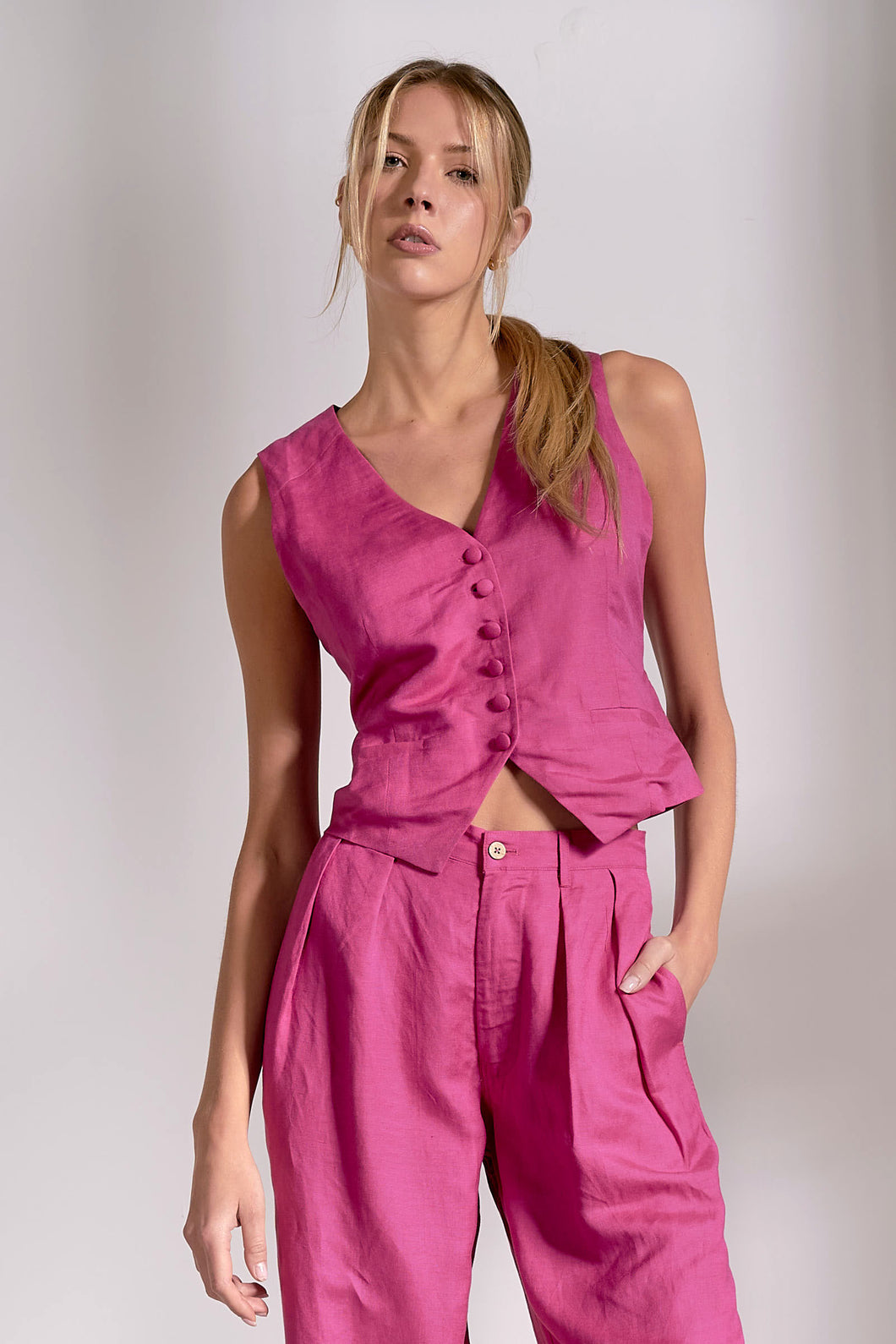 Sadie Linen Vest