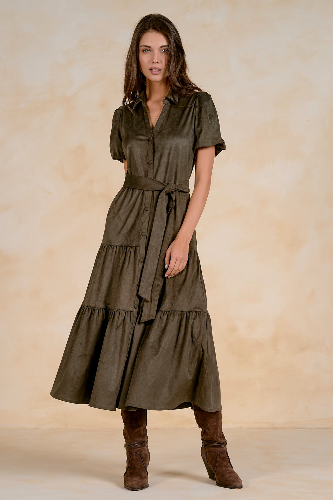 Tatum Suede Midi