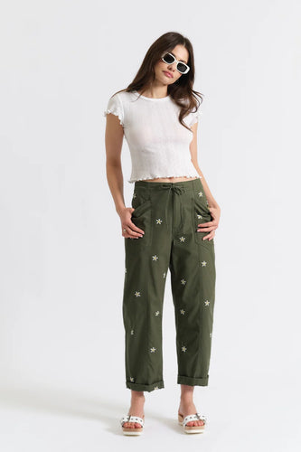 Villa Drawstring Barrel Pants