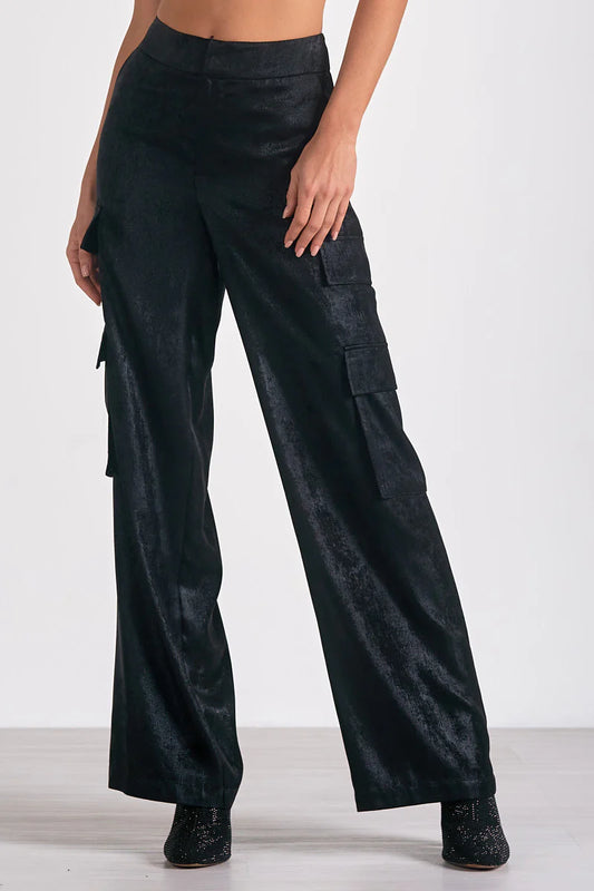 Whitney Satin Cargo Pants