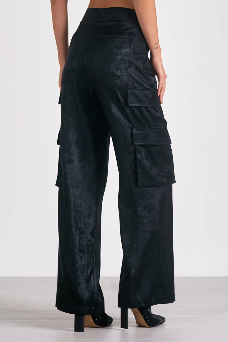 Whitney Satin Cargo Pants